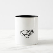 Mok "Dad" Optical Illusion Mok - een speciaal eerb (Center)