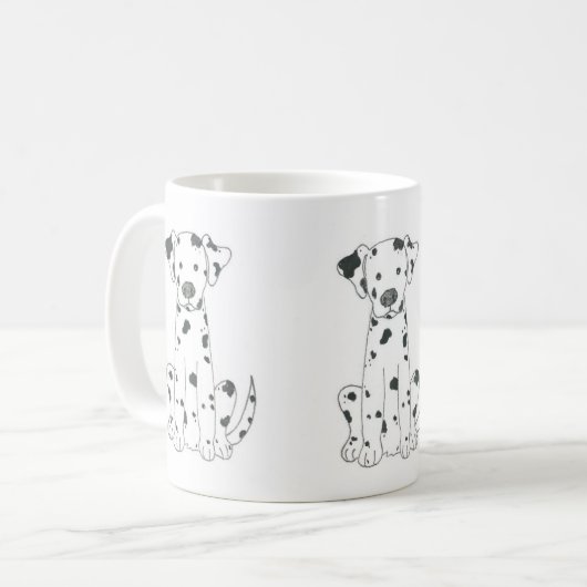 Mok Dalmatian Dog Coffee (Voorkant links)