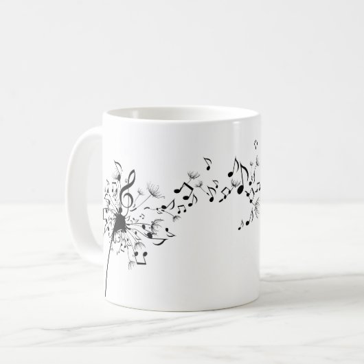 Mok Dandelion Music Symbols (Voorkant links)