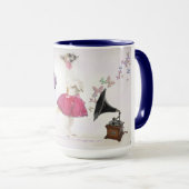 Mok dansende hond (Voorkant rechts)