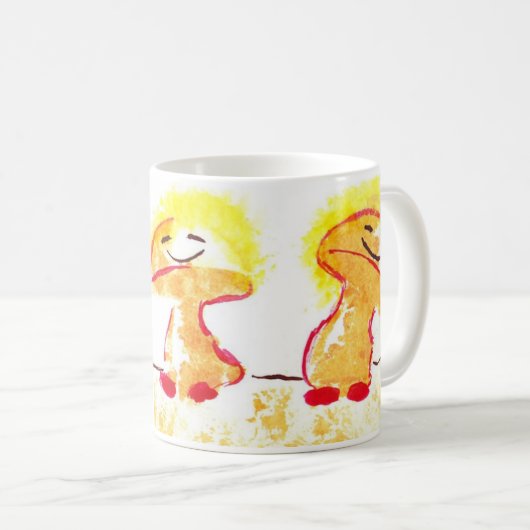 Mok dansende paddenstoelen (Voorkant rechts)