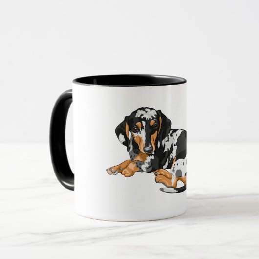 Mok Dapple Dachshund (Voorkant links)