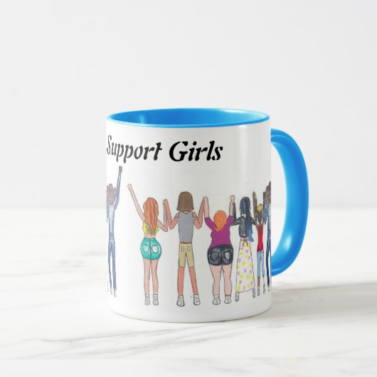 Mok dat shows meisjes elkaar steunen. (Voorkant rechts)