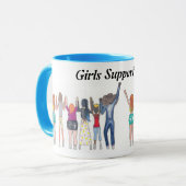 Mok dat shows meisjes elkaar steunen. (Voorkant links)