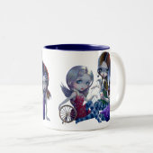 mok "De drie snelheden" (Voorkant rechts)