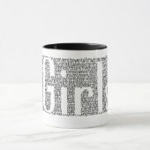 mok "De kracht van meisjes" koffie (Midden)