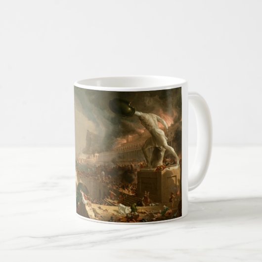 Mok De loop van Empire Destruction Thomas Cole (Voorkant rechts)