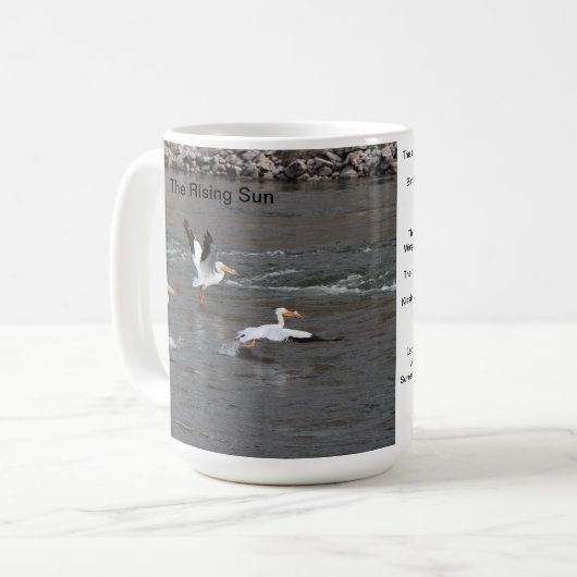Mok De Rijzende Zon (Voorkant links)
