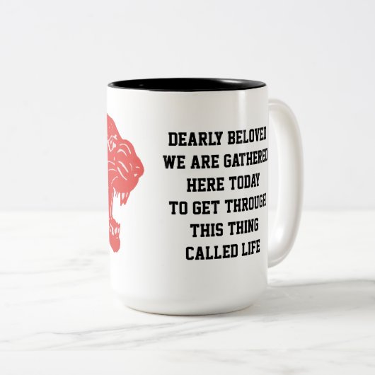 mok "Dearly Beloved" (Voorkant rechts)