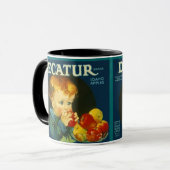 MOK ~  DECATUR BRAND APPLE CRATE ETIKET! (Voorkant links)