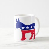 Mok Democraat Red, White en Blue DONKEY (Voorkant rechts)