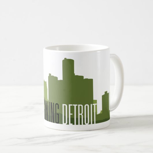 Mok "Detroit Coffee" opnieuw voorstellen (Voorkant rechts)