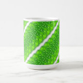 Mok - Diagonale balken van ijzige bladeren (Center)