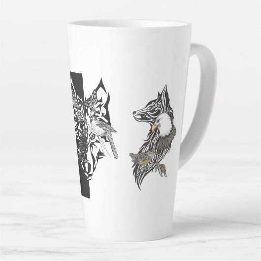 Mok diergidsen latte (Rechterhoek)