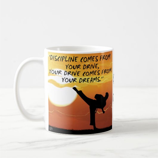 mok "Discipline" koffie (Links)