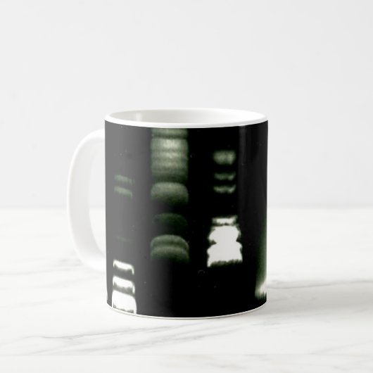 Mok DNA-gelelektroforese van genetica (Voorkant links)