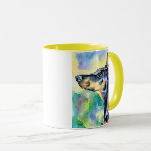 Mok Doberman Pinscher (Voorkant rechts)