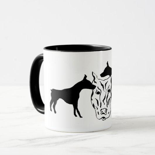 Mok: Dobermans Sterkte Mok (Voorkant links)