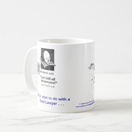 Mok dode advocaat™ milieuwetgever koffie (Voorkant links)