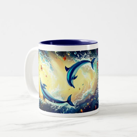 Mok Dolphin Coffee (Voorkant links)