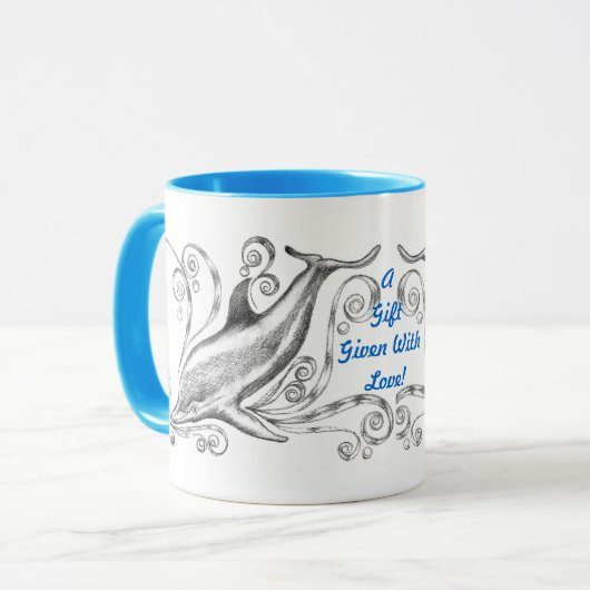 mok Dolphins Charcoal II' Ringer (Voorkant links)