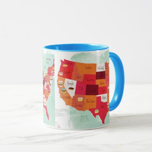 mok , donut , vs , staat (Voorkant rechts)