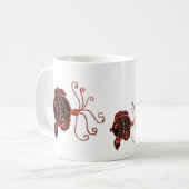 Mok - Drie koperen vissen (Voorkant links)