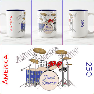 MOK - Drumstel - Rood - Wit - Blauw - Amerika 250