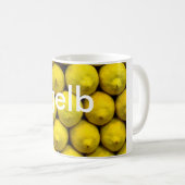 mok: duits geel ( gelb ) koffiemok (Voorkant rechts)