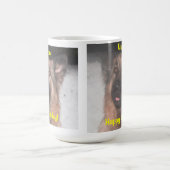 Mok Duitse herder die tong uit de gelukkige dag ti (Center)