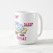 Mok Eat Sleep Love Herhaal Katten (Voorkant rechts)