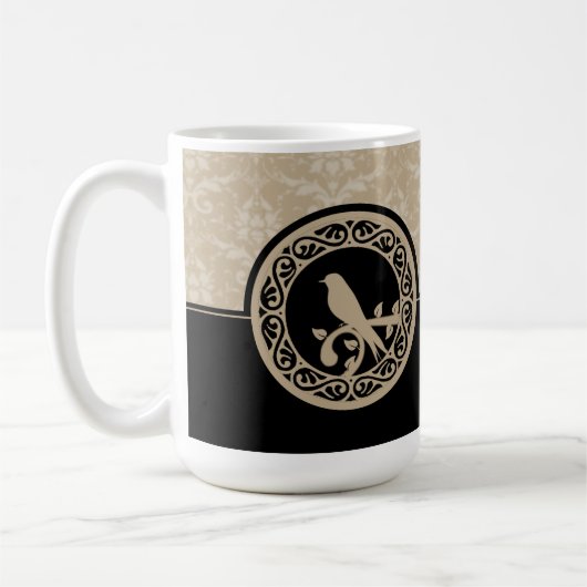 Mok Ebony Lovebird Damask Coffee (Links)