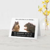 Mok eekhoorn kaart (Gele Bloem)