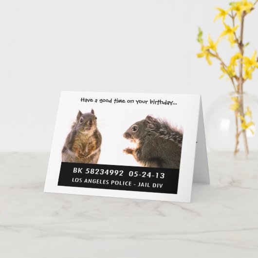 Mok eekhoorn kaart (Gele Bloem)