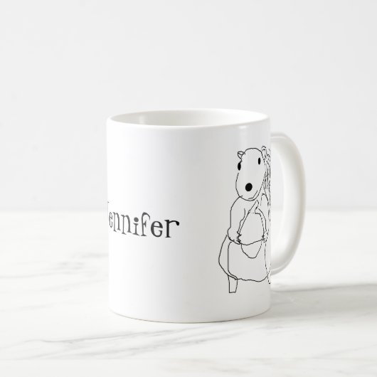 Mok - Eekhoorn Tekening en Naam (Voorkant rechts)