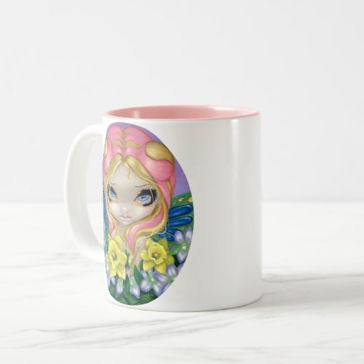 mok "Een beetje van de Lente" (Voorkant links)