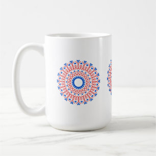 Mok, een modern meerkleurig klassiek patroonontwer koffiemok