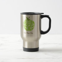Mok eerste graad leraar - groene appel