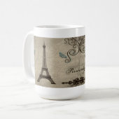 Mok Eiffel Tower Grunge Coffee (Voorkant links)