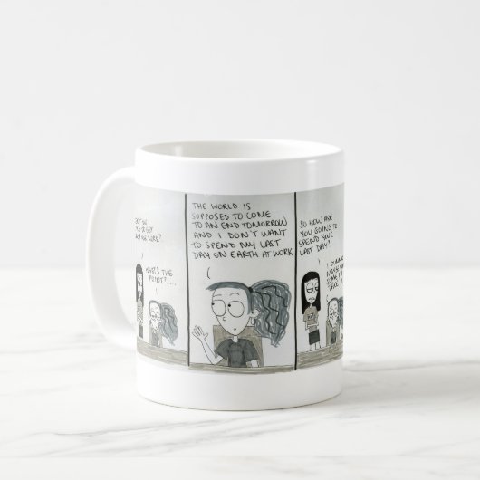 mok "Einde wereld" (Voorkant links)