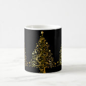 Mok Elegant Gold Black Merry-kerstboomfeest (Center)