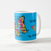 mok EN BUTTERFLIES VOOR "ZISTERS VAN HET HARTJE" (Voorkant rechts)