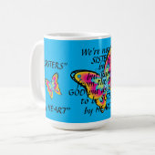 mok EN BUTTERFLIES VOOR "ZISTERS VAN HET HARTJE" (Voorkant links)