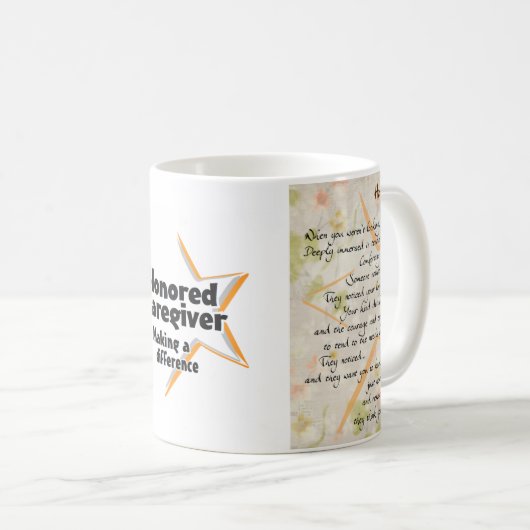 Mok en gedicht van de geachte zorgverlener (Voorkant rechts)