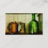 Mok en groene fles visitekaartje (Achterkant)