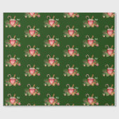 Mok en Ornamenten voor kerstwarme chocolade Cadeaupapier (Vlak)