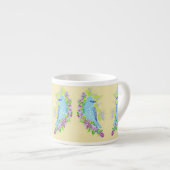 Mok Espresso/blauwe vogels (Voorkant rechts)