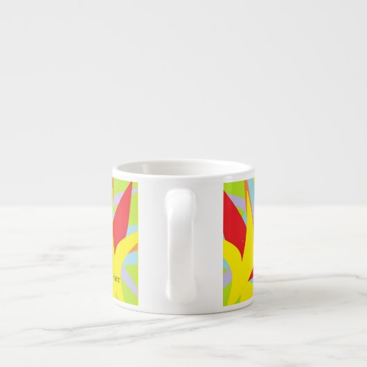 Mok Espresso : blijdschap van de lente (Achterkant)