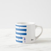 Mok Espresso Griekse vlag met de vlag van Evzone (Rechts)