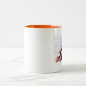 Mok.... Etui. Tweekleurige Koffiemok (Center)